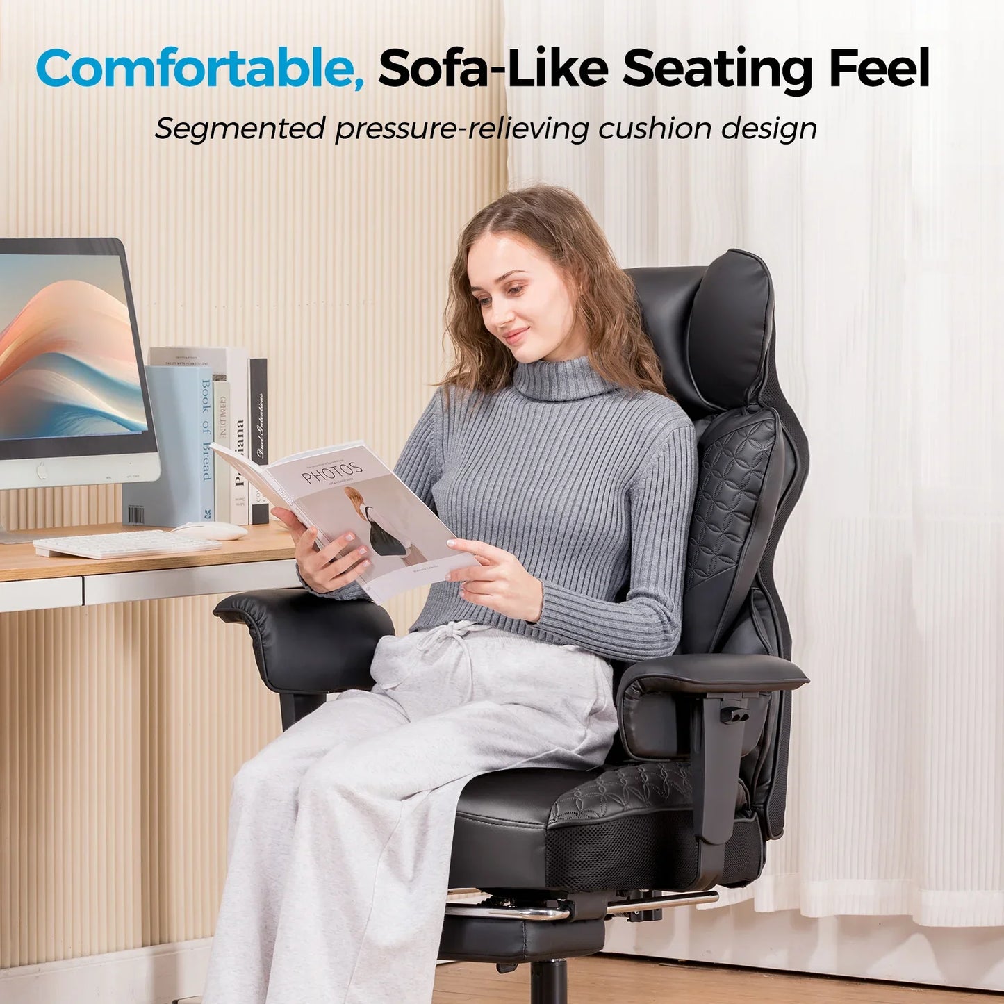 GTRacing CH510 Ergonomic Gaming Chair with Footrest