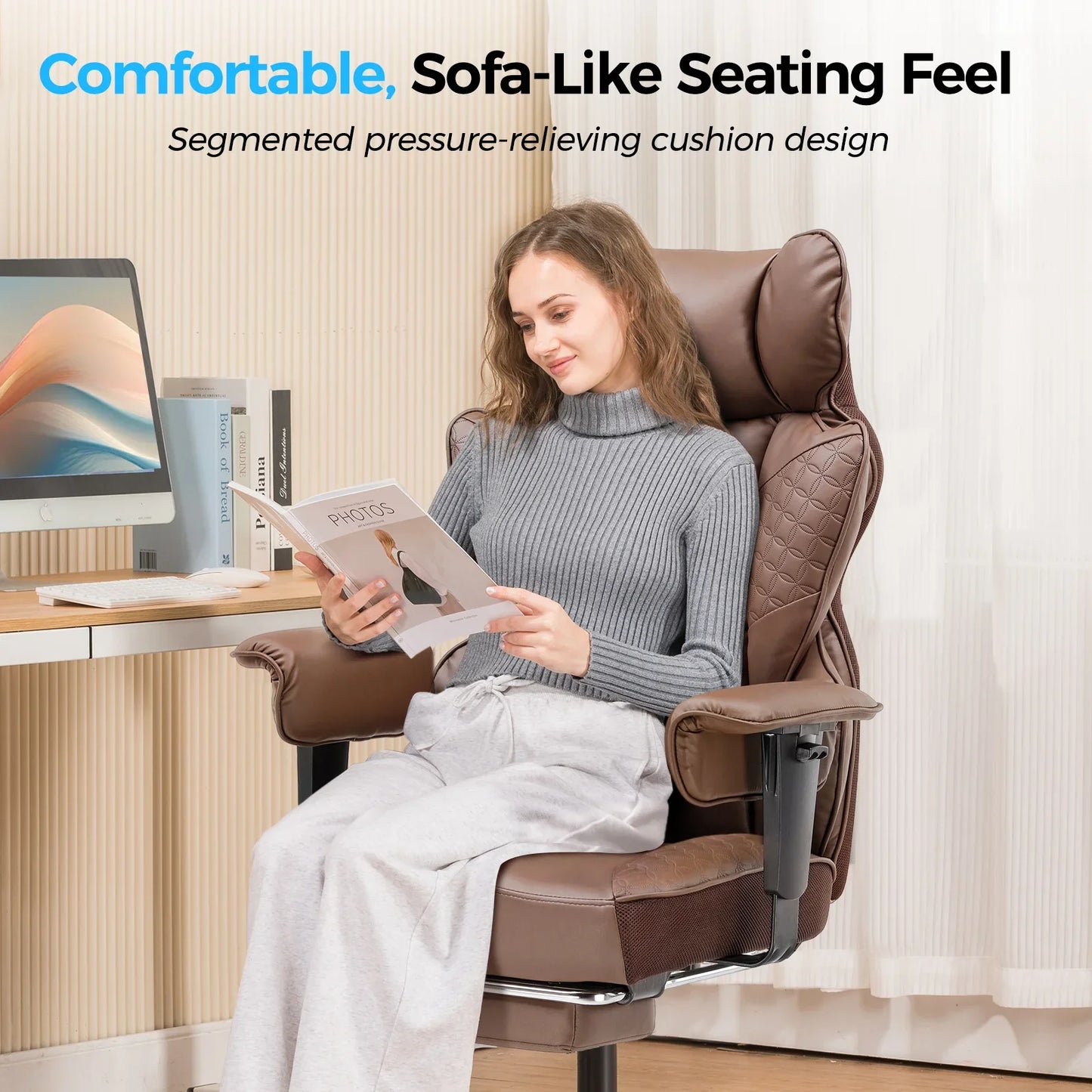 GTRacing CH510 Ergonomic Gaming Chair with Footrest