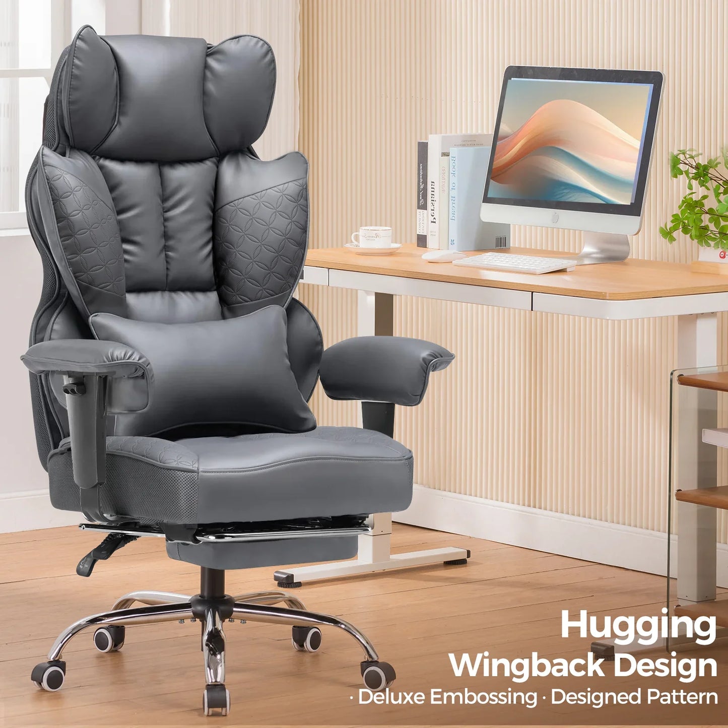 GTRacing CH510 Ergonomic Gaming Chair with Footrest