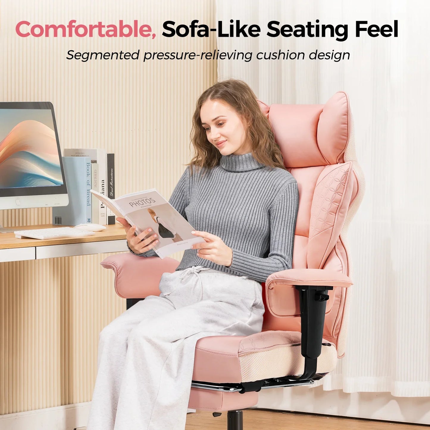 GTRacing CH510 Ergonomic Gaming Chair with Footrest