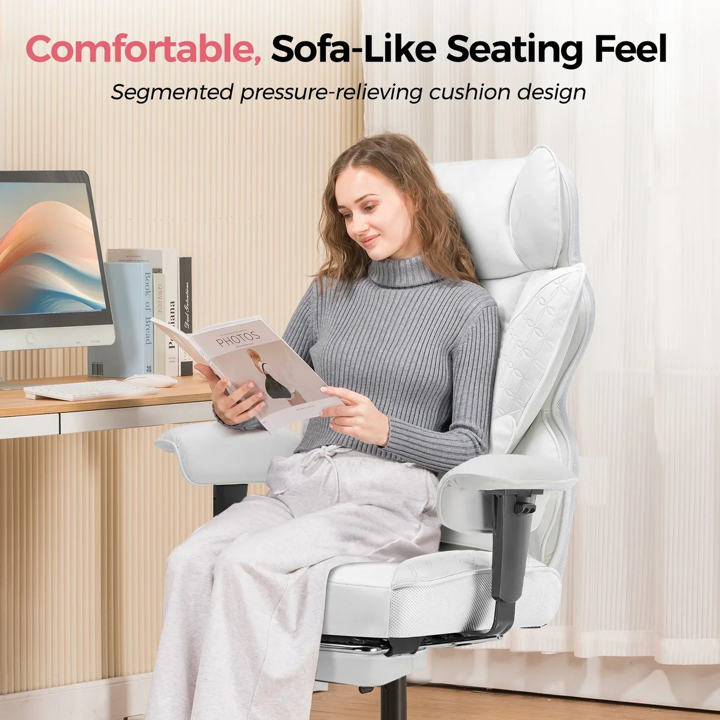 GTRacing CH510 Ergonomic Gaming Chair with Footrest