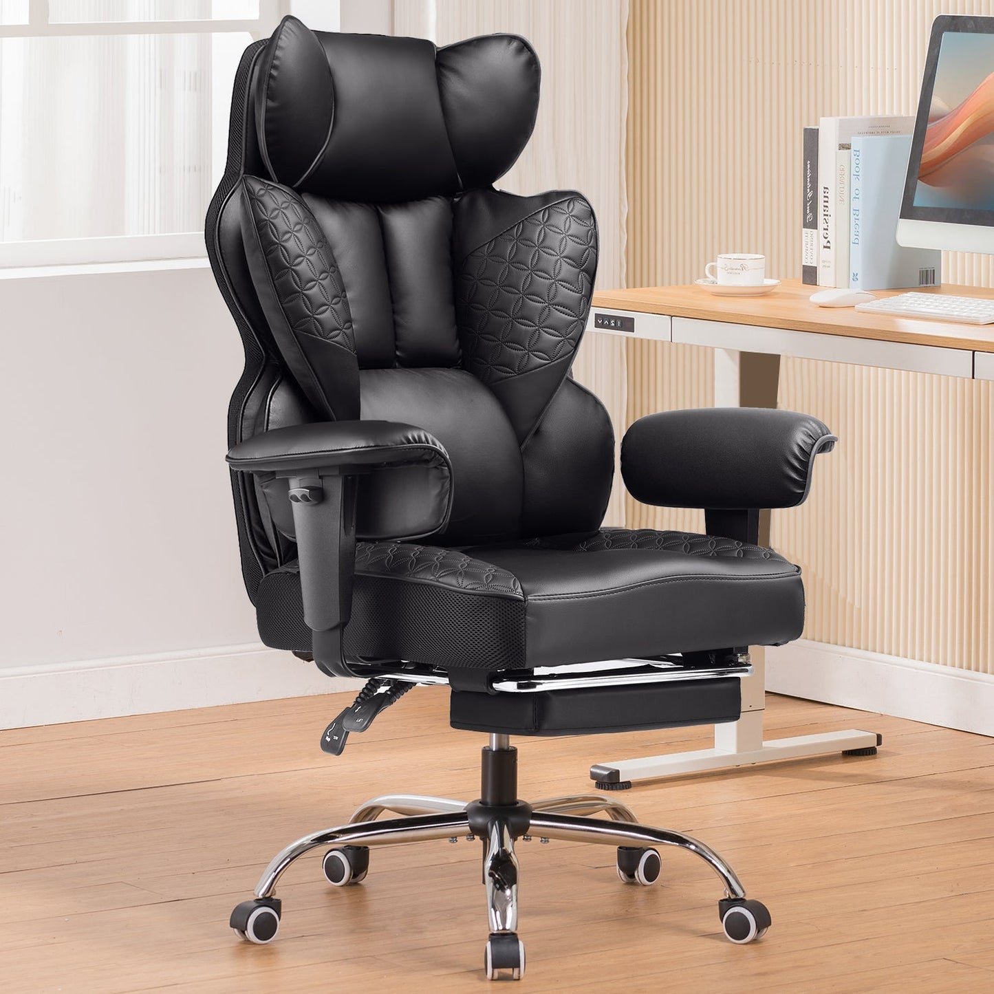GTRacing CH510 Ergonomic Gaming Chair with Footrest
